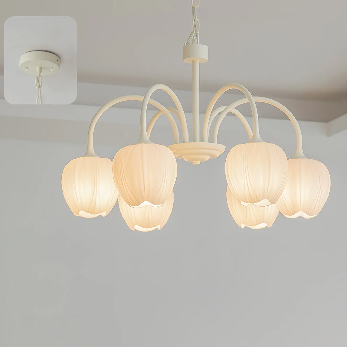 Tulip Matcha Chandelier - Lamp Outdoor