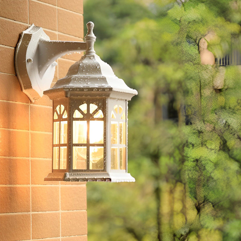 Waterproof Aluminum Alloy Glass LED European Style Outdoor Wall Lights - Lamp Outdoor