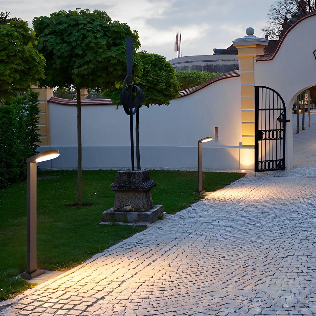 Minimalist LED Black Lawn Lamp Modern, Aluminum Outdoor Lighting - Lamp Outdoor