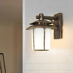 Vintage Glass Aluminum Waterproof European Style Outdoor Wall Sconces Lighting - Lamp Outdoor