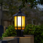 Waterproof IP55 LED 12W 3 Step Dimming Retro Outdoor Fence Post Lights - Lamp Outdoor