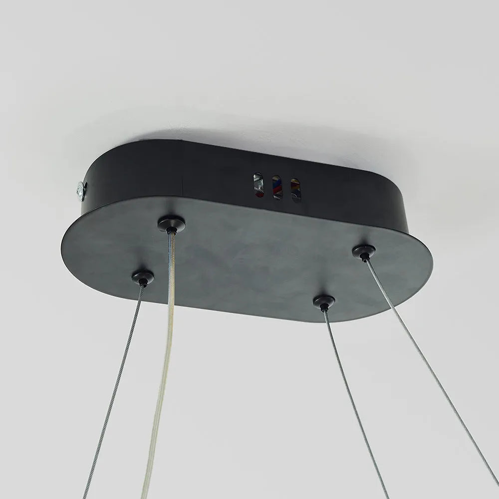 Junel Minimalist Oval Interior Hanging Pendant Light - Lamp Outdoor