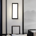 Rectangular LED Waterproof Black Modern Outdoor Exterior Light Wall Lamp - Lamp Outdoor
