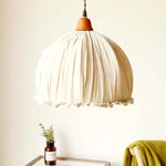 Haloa Vintage Pendant Light Beige, Fabric - Lamp Outdoor