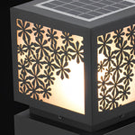 Elegant Snowflake Solar LED Bollard Light Modern Outdoor Waterproof Lawn Lamp - Lamp Outdoor