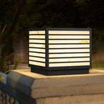 Square IP65 Waterproof LED Solar Modern Outdoor Deck Post Lights Pillar Light - Lamp Outdoor
