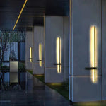 Interlaced Line Strips Waterproof Led Black Modern Outdoor Wall Lights - Lamp Outdoor