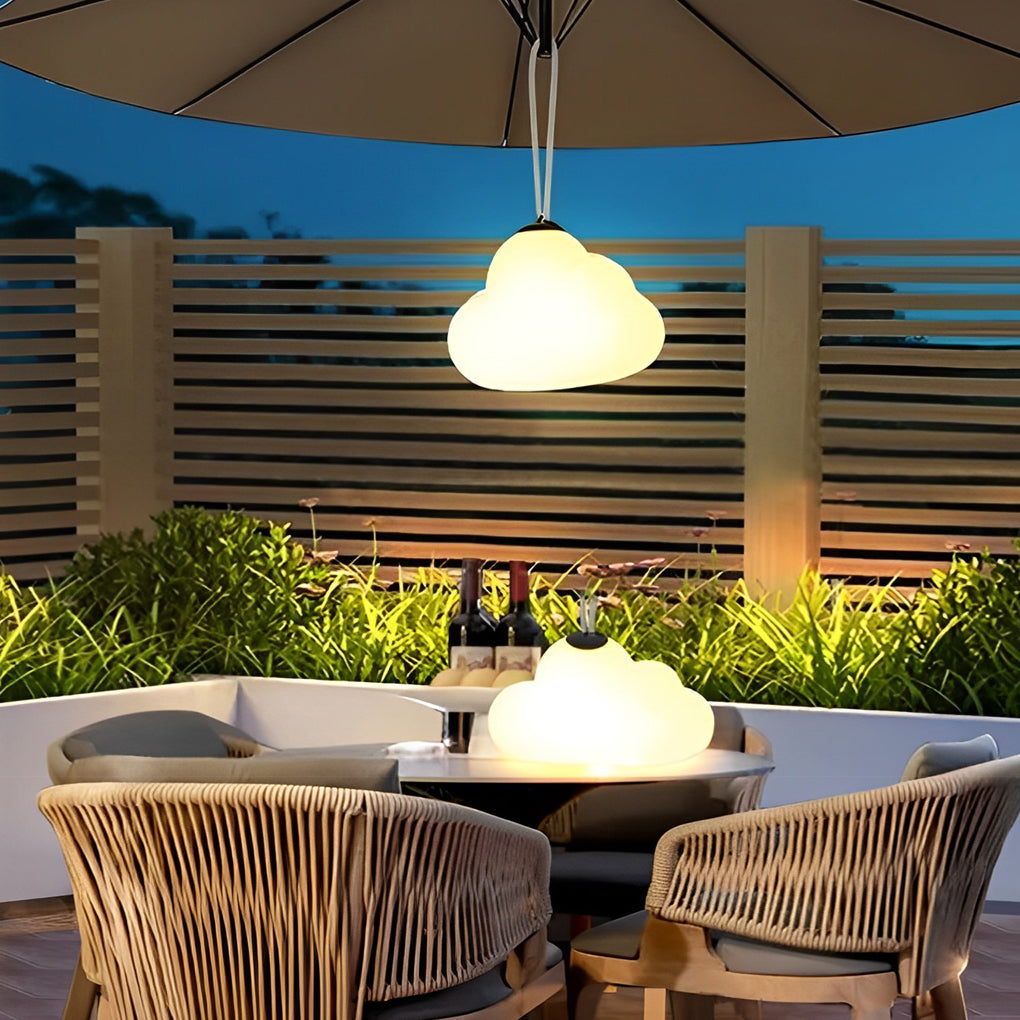 Waterproof Clouds Creative USB DC5V Rechargeable Outdoor Hanging Lights - Lamp Outdoor