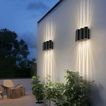 Arc Waterproof Wave Wall Sconces Outdoor Cool LED Up and Down Wall Mounted Lights - Lamp Outdoor