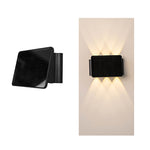 Up and Down Lighting LED Waterproof Black Modern Solar Wall Lights - Lamp Outdoor