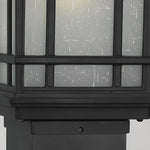 Black Solar Pathway Bollard Lights Three-Step Dimming Outdoor Lighting - Lamp Outdoor