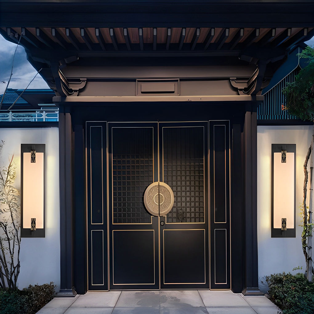 Outdoor Waterproof LED Copper Retro Exterior Wall Lights Sconces Lighting - Lamp Outdoor