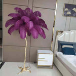 O'Moore Nordic Luxury Unique Ostrich Feather Floor Lamp/Table Lamp - Lamp Outdoor