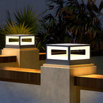 Hollow Square Pillar Light Waterproof - Lamp Outdoor