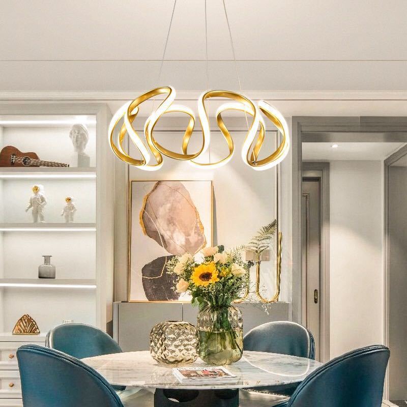 Clyra Modern Irregular Flower Pendant Light, 3 Colors - Lamp Outdoor