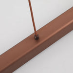 Thala Modern Linear Metal LED Pendant Light Black/Brown - Lamp Outdoor