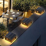 Ray Post Modern Solar Square Metal LED Outdoor Light - Lamp Outdoor