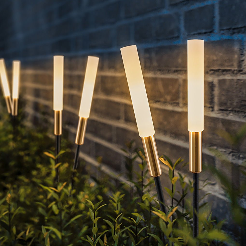 Reed & Cattail Outdoor Column Lights Low Voltage Solar LED Landscaping Garden Lawns Lighting - Lamp Outdoor