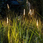 Reed & Cattail Outdoor Column Lights Low Voltage Solar LED Landscaping Garden Lawns Lighting - Lamp Outdoor