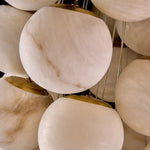 Grapha Cluster Alabaster Globe Chandelier - Letslighting