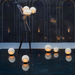 Acrylic Moon-Shaped Round Landscape Lighting Waterproof Modern Style - Lamp Outdoor