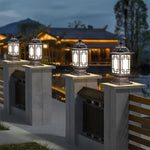 Pillar Light Fixtures Waterproof Three Color Temperature Adjustable - Lamp Outdoor