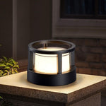 Zyra Modern Metal Cylindrical Outdoor Bollard Light, Black - Lamp Outdoor