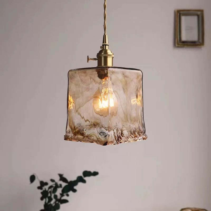 Zina Pendant Light Glass&Brass - Lamp Outdoor
