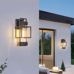 Waterproof Iron Art Black Outdoor Sconces Vintage Style - Lamp Outdoor
