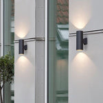 Ray Minimalist Double-headed LED Outdoor Wall Lamp Metal Glass Garden Corridor - Lamp Outdoor