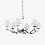Aurora Chandelier Curved Arms Vintage - Lamp Outdoor