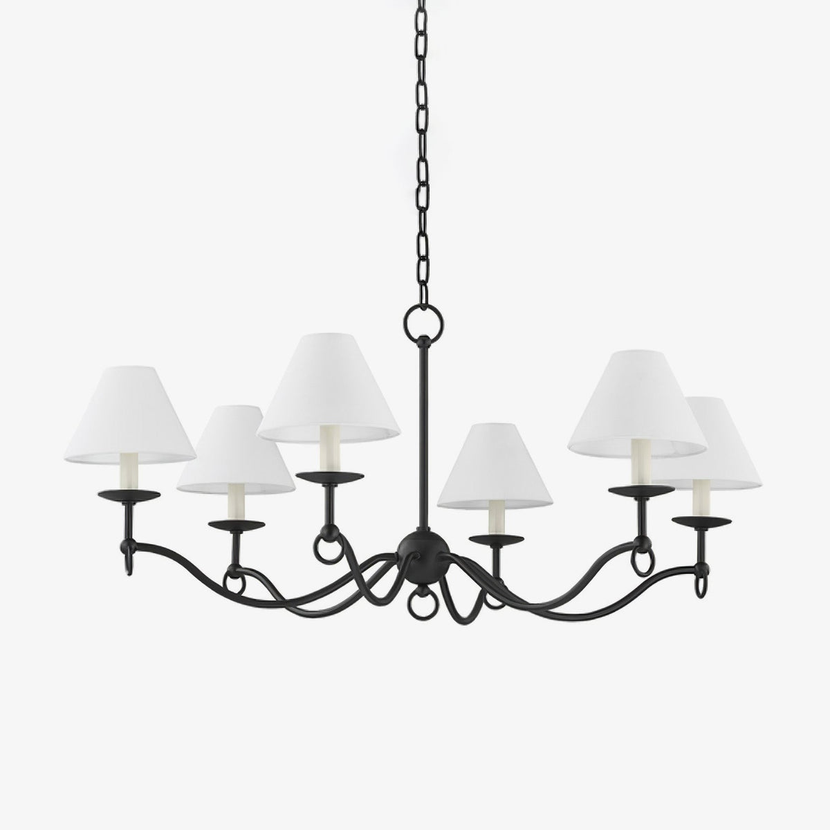 Aurora Chandelier Curved Arms Vintage - Lamp Outdoor