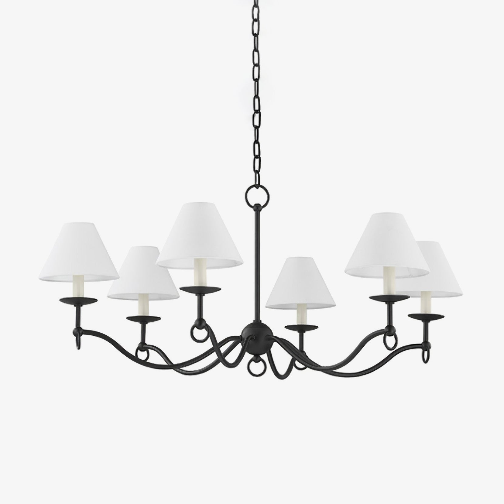 Aurora Chandelier Curved Arms Vintage - Lamp Outdoor