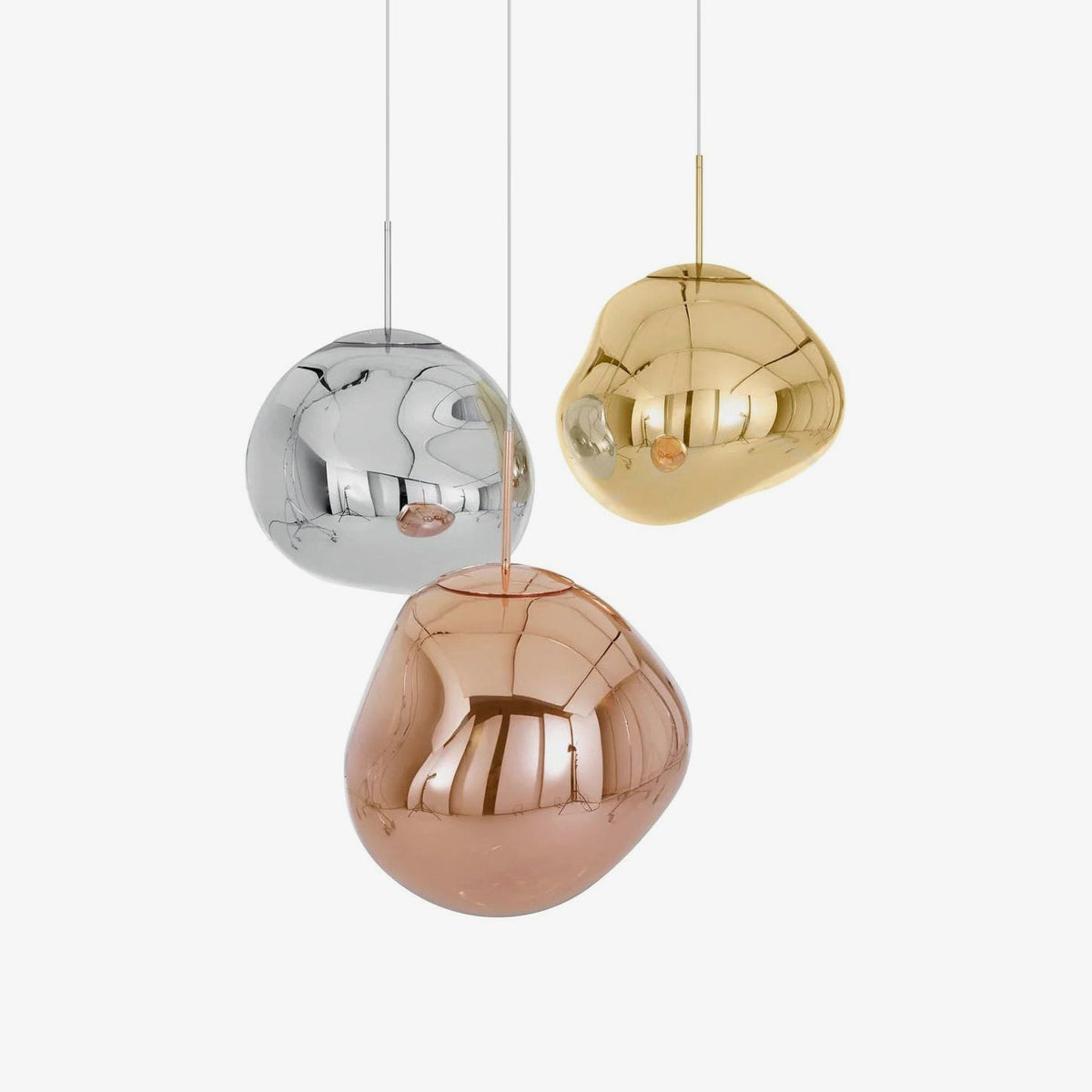 Solara Pendant Lamp Blown Glass Irregular Cluster Sculptural - Letslighting