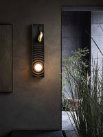 Caleb Vintage Wood Wall Lamp - Lamp Outdoor