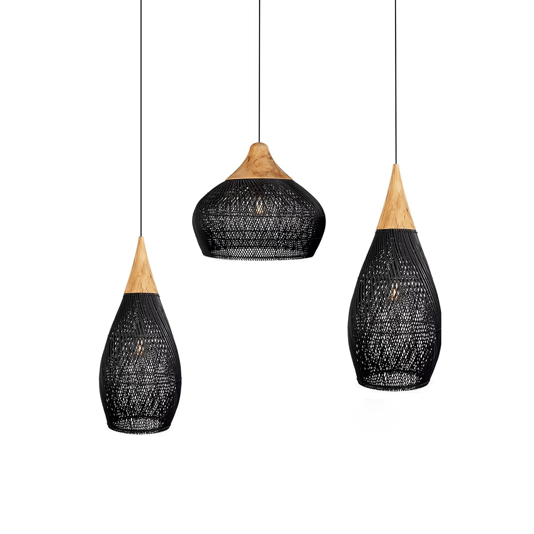 Braided Rattan Pendant Lamp - Lamp Outdoor