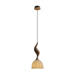 Colire Creativity Twisted Metal Wood Pendant Light - Lamp Outdoor
