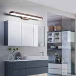 Luxa Modern Metal Wall Lamp Mirror Front, Curved, Black/Coffee - Lamp Outdoor