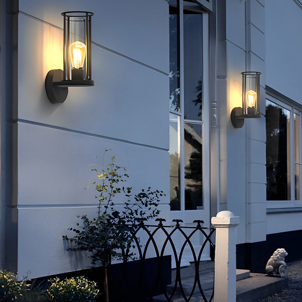 Modern Minimalist Round Stainless Steel Outdoor Light – Wall & Post Installation Options - Lamp Outdoor