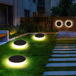 Seamless Solar Disk Lights Elegant LED Ground Lighting for Outdoor Landscapes - Lamp Outdoor