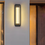 Rectangular Strip Waterproof LED Black Modern Outdoor Wall Lights - Lamp Outdoor