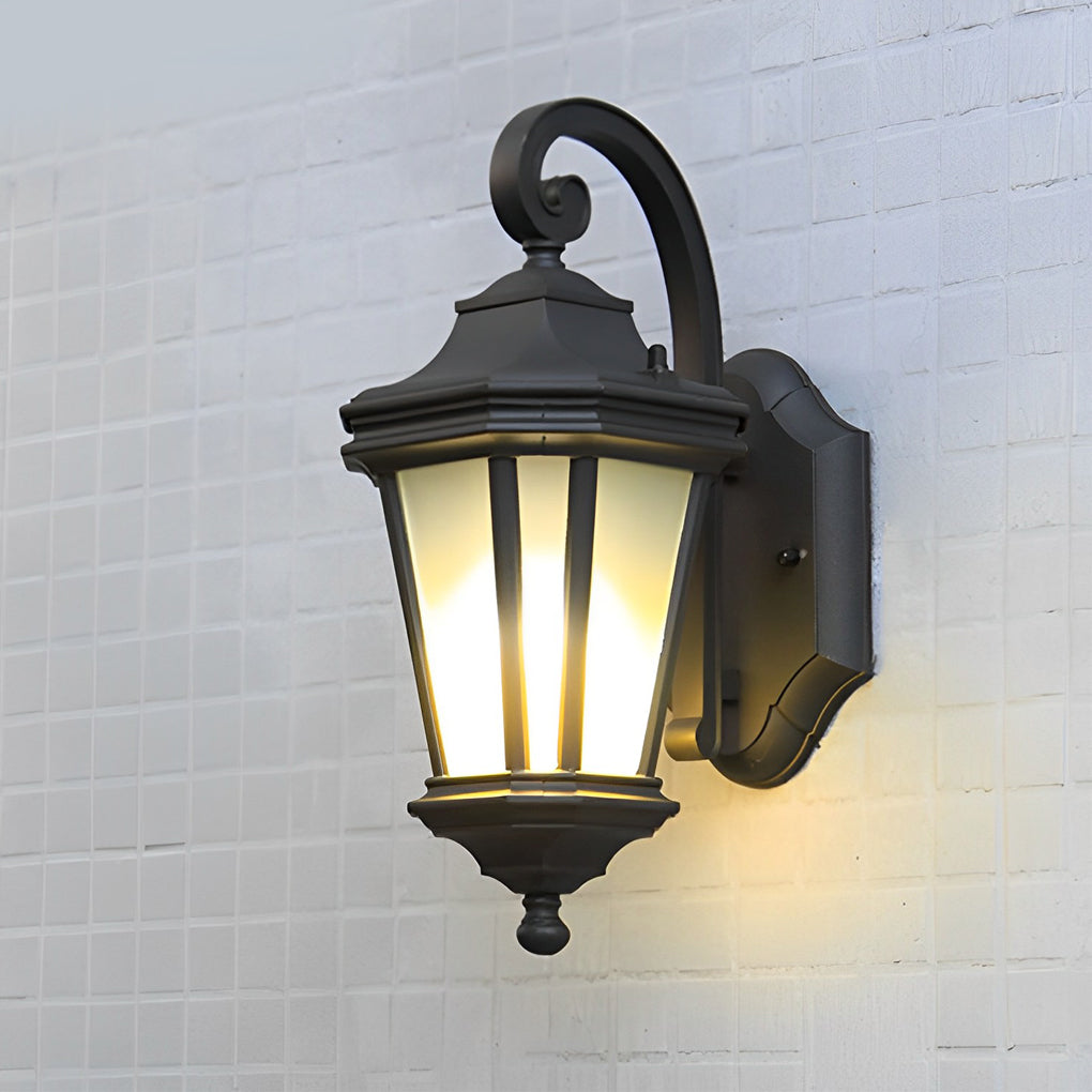 Minimalist Frosted Glass Waterproof European-Style Outdoor Wall Lamp - Lamp Outdoor
