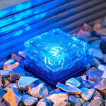 2V Mount-Free Ice Cube Lights Colorful Modern Smart Solar Outdoor Step Lighting - Lamp Outdoor