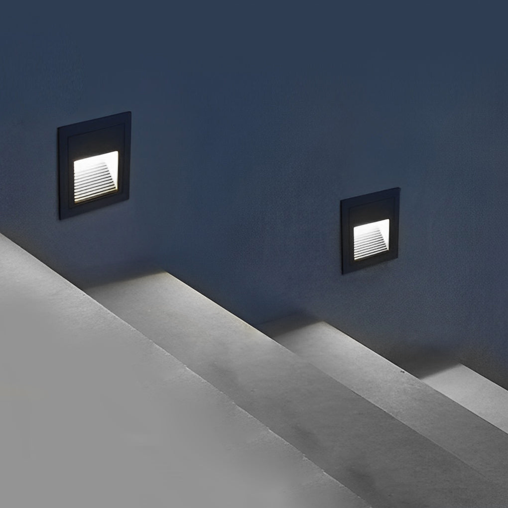 Visual Comfort Wall Recessed LED 3W Aluminum Modern Architectural Step Lights - Lamp Outdoor