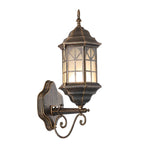 Retro Waterproof Dimmable LED Solar Wall Lamp with Remote Exterior Lights - Lamp Outdoor