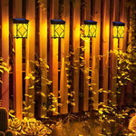 2Pcs Waterproof LED RGB Intelligent Motion Sensor Solar Wall Lights - Lamp Outdoor