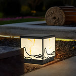 Waterproof LED Mountain Scenery Intelligent Solar Solar Post Caps Lights - Lamp Outdoor