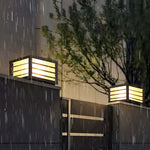 Modern Solar LED Fence Cap Post Lights for Pretty Fence Post Lighting - Lamp Outdoor
