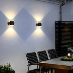 Round Up and Dawn Light LED Waterproof Black Outdoor Wall Washer Lights - Lamp Outdoor