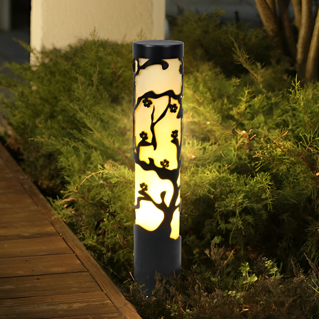Black Retro Wintersweet Pathway Lights - Lamp Outdoor